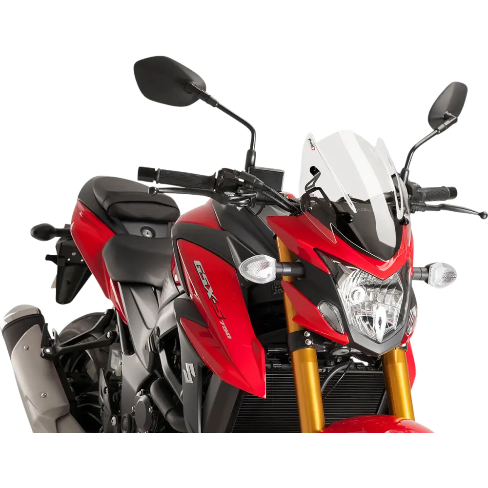 PUIG HI-TECH PARTS Naked Sport Windscreen - 12-1/4" - Clear - Suzuki 9435W