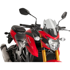 PUIG HI-TECH PARTS Naked Sport Windscreen - 12-1/4" - Smoke - Suzuki 9435H