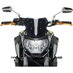 PUIG HI-TECH PARTS Naked Sport Windscreen - Dark 9" - Smoke - Yamaha 9666F