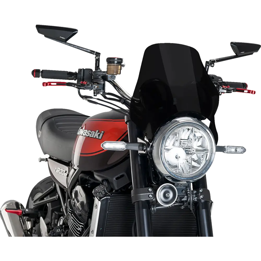 PUIG HI-TECH PARTS Naked Windshield - Dark Smoke - Z900RS/SE 21347F