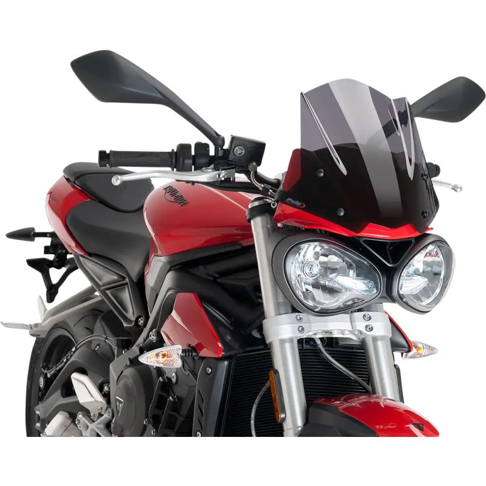 PUIG HI-TECH PARTS New Generation Sport - 12-1/4" - Dark Smoke - Street Triple 765 9999F