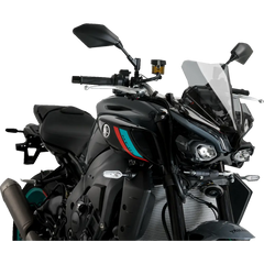 PUIG HI-TECH PARTS New Generation Sport Windshield - 14" - Smoke - MT-10/SP 21361H