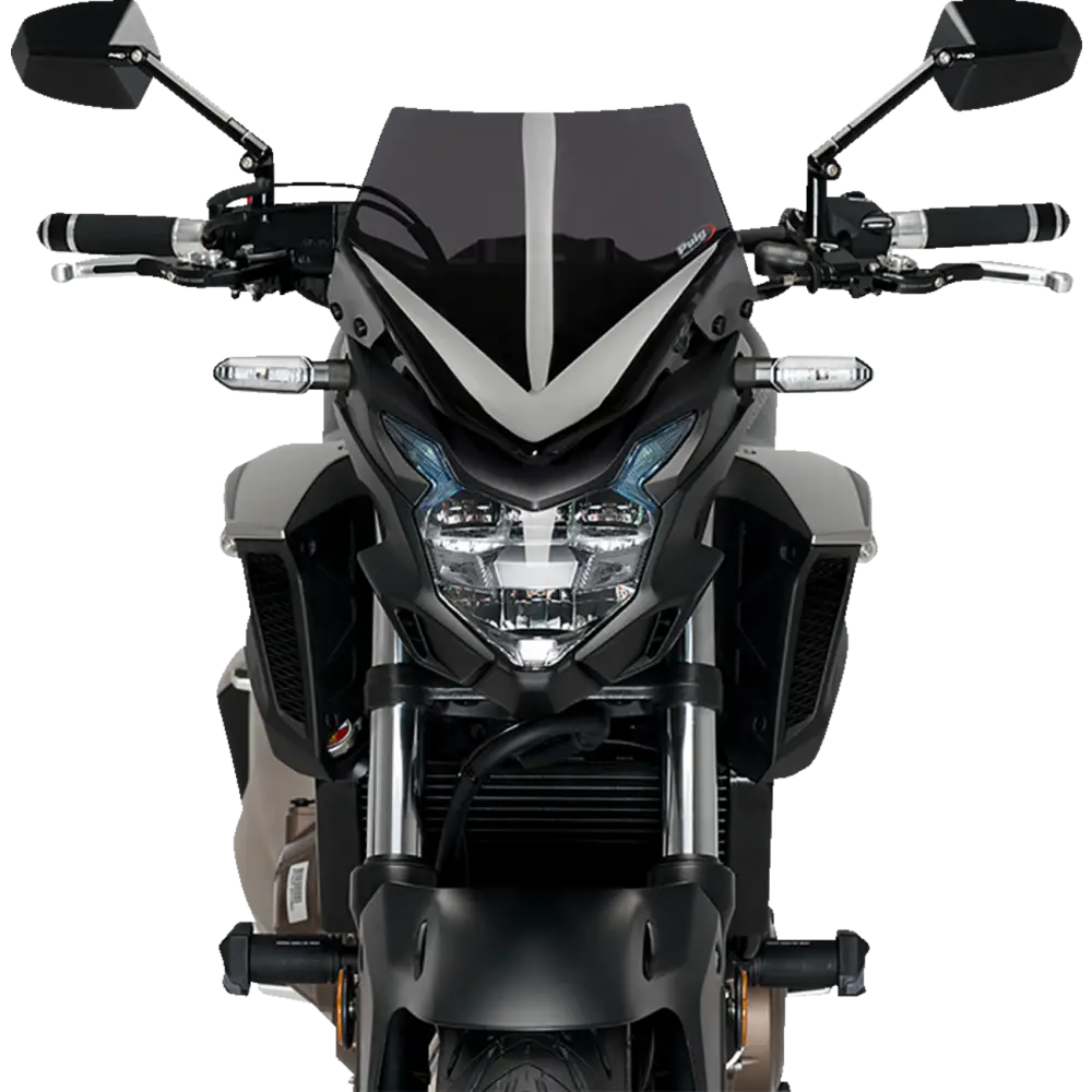 PUIG HI-TECH PARTS New Generation Sport Windshield - Dark Smoke - CB500F 21412F