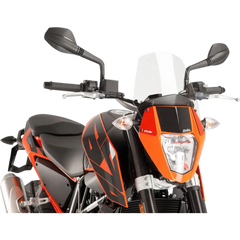 PUIG HI-TECH PARTS New Generation Windscreen - 10-1/2" - Clear - KTM 390 6009W