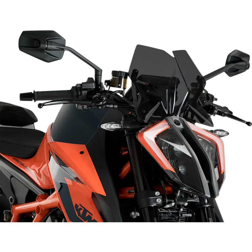 PUIG HI-TECH PARTS New Generation Windscreen - 10-1/2" - Dark Smoke - 1290 Super Duke R 20425F