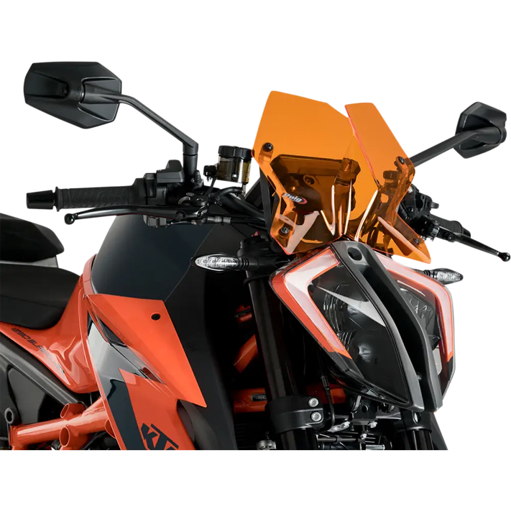 PUIG HI-TECH PARTS New Generation Windscreen - 10-1/2" - Orange - 1290 Super Duke R 20425T