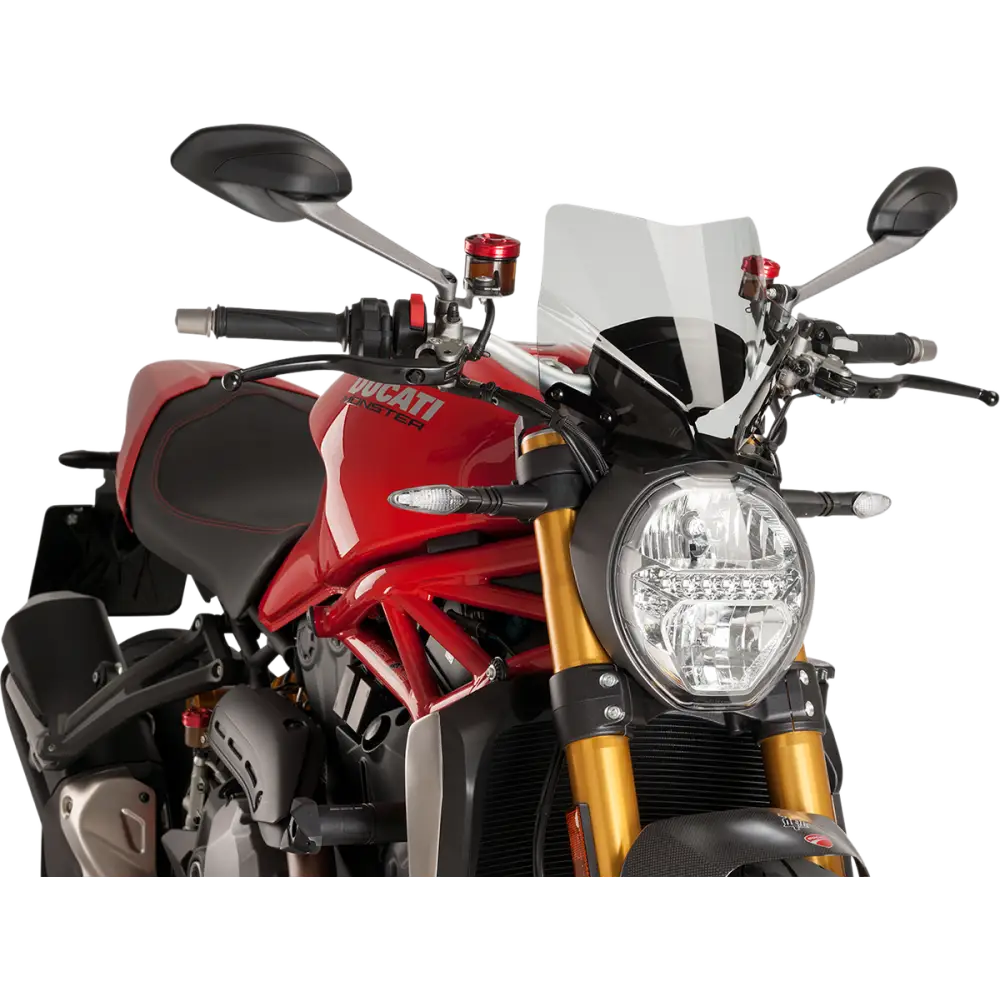 PUIG HI-TECH PARTS New Generation Windscreen - 10-5/8" - Clear - Monster 7013W