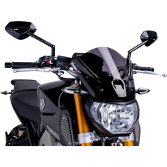 PUIG HI-TECH PARTS New Generation Windscreen - 11-1/2" - Dark Smoke - MT09 6859F