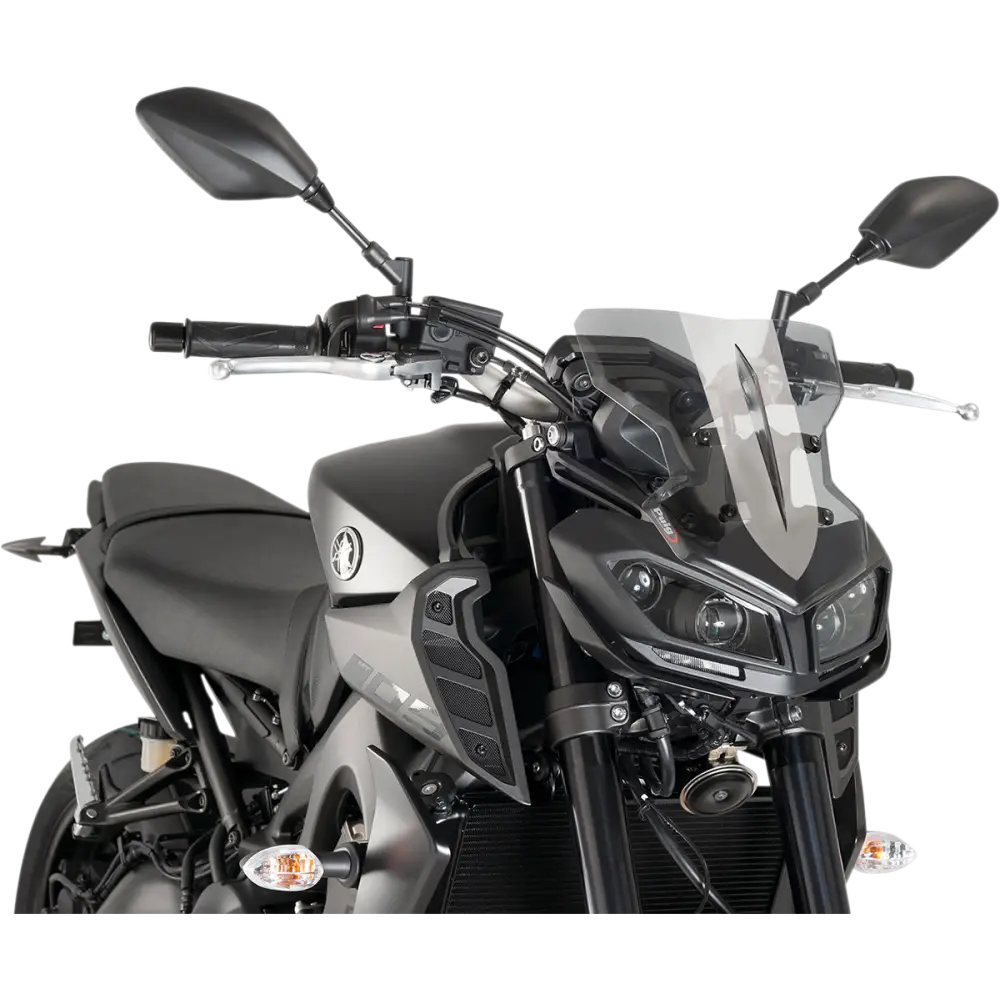 PUIG HI-TECH PARTS New Generation Windscreen - 11-1/2" - Smoke - MT09 9376H