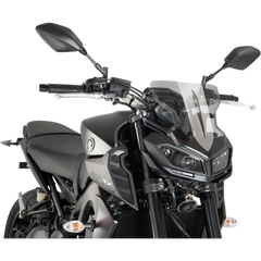 PUIG HI-TECH PARTS New Generation Windscreen - 11-1/2" - Smoke - MT09 9376H