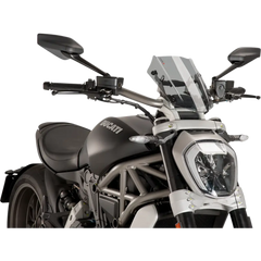PUIG HI-TECH PARTS New Generation Windscreen - 11-5/8" - Light Smoke - Diavel 8921H