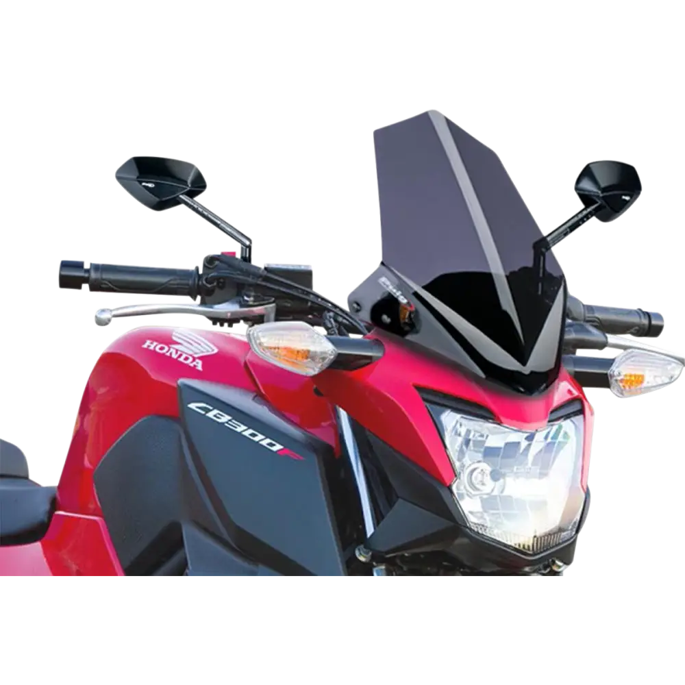 PUIG HI-TECH PARTS New Generation Windscreen - 11-5/8" - Smoke - CB300F 7655H