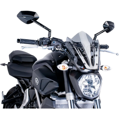 PUIG HI-TECH PARTS New Generation Windscreen - 11-5/8" - Smoke - MT07 7015H