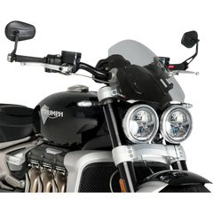 PUIG HI-TECH PARTS New Generation Windscreen - 11" - Dark Smoke - Triumph 20283F