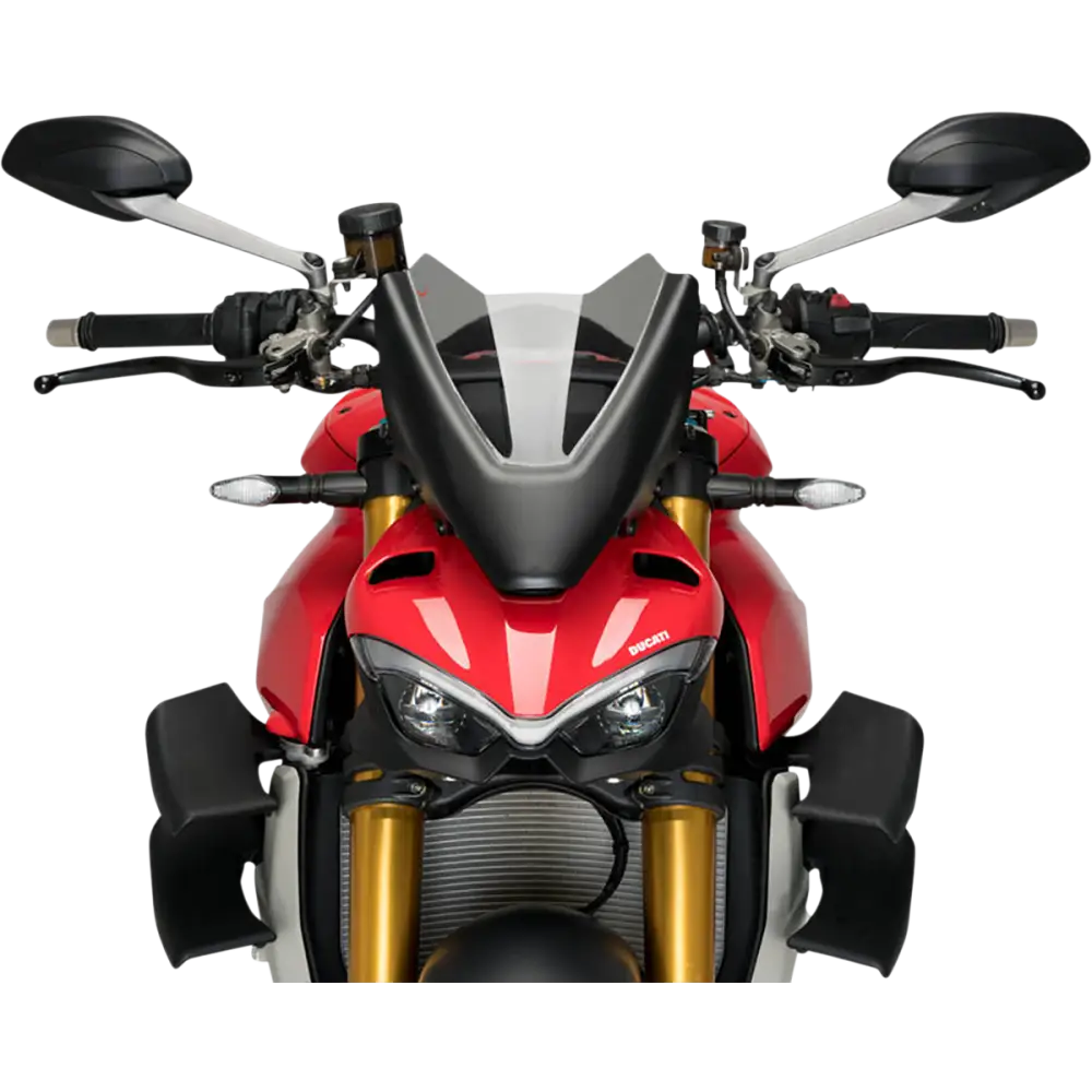 PUIG HI-TECH PARTS New Generation Windscreen - 11" - Smoke - Ducati 20467H