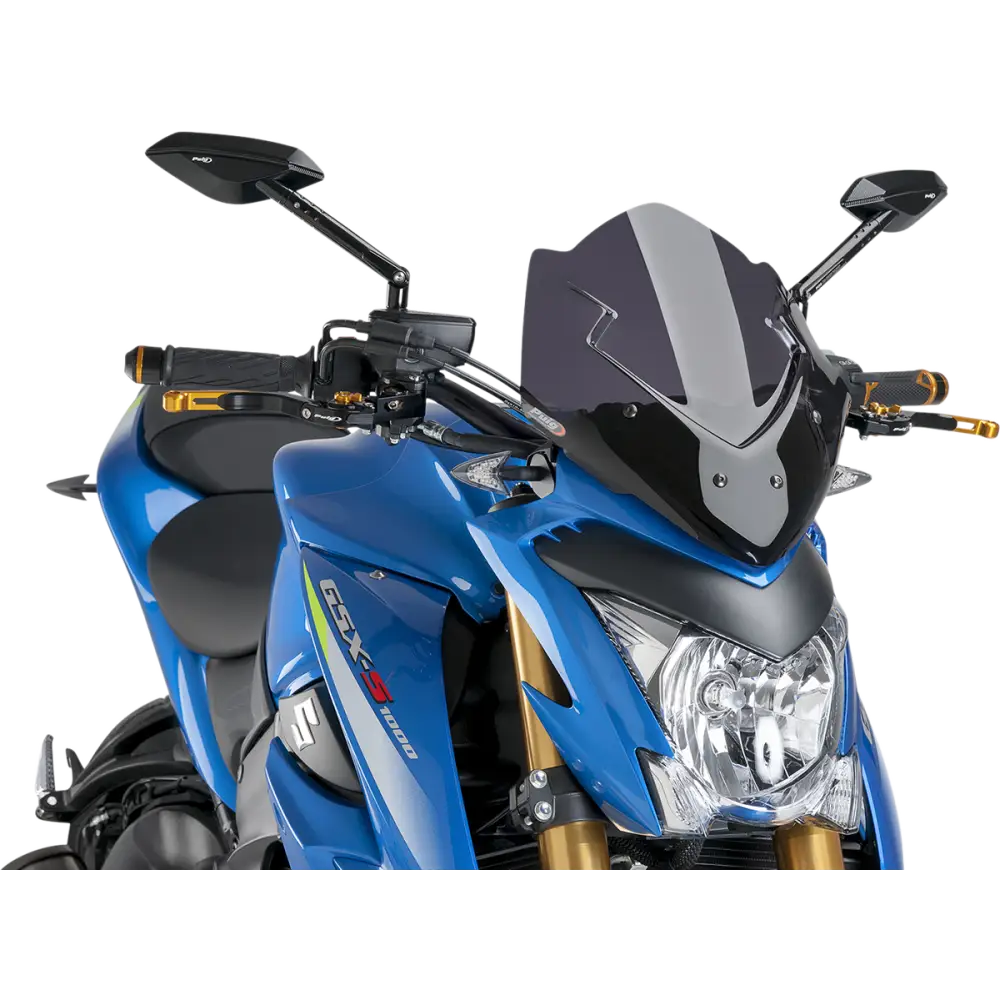 PUIG HI-TECH PARTS New Generation Windscreen - 12-1/2" - Dark Smoke - GSXS1000 7653F