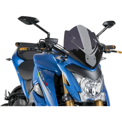 PUIG HI-TECH PARTS New Generation Windscreen - 12-1/2" - Dark Smoke - GSXS1000 7653F