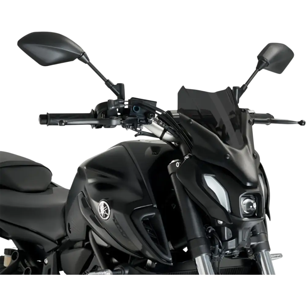 PUIG HI-TECH PARTS New Generation Windscreen - 12-1/2" - Dark Smoke - MT-07 20618F