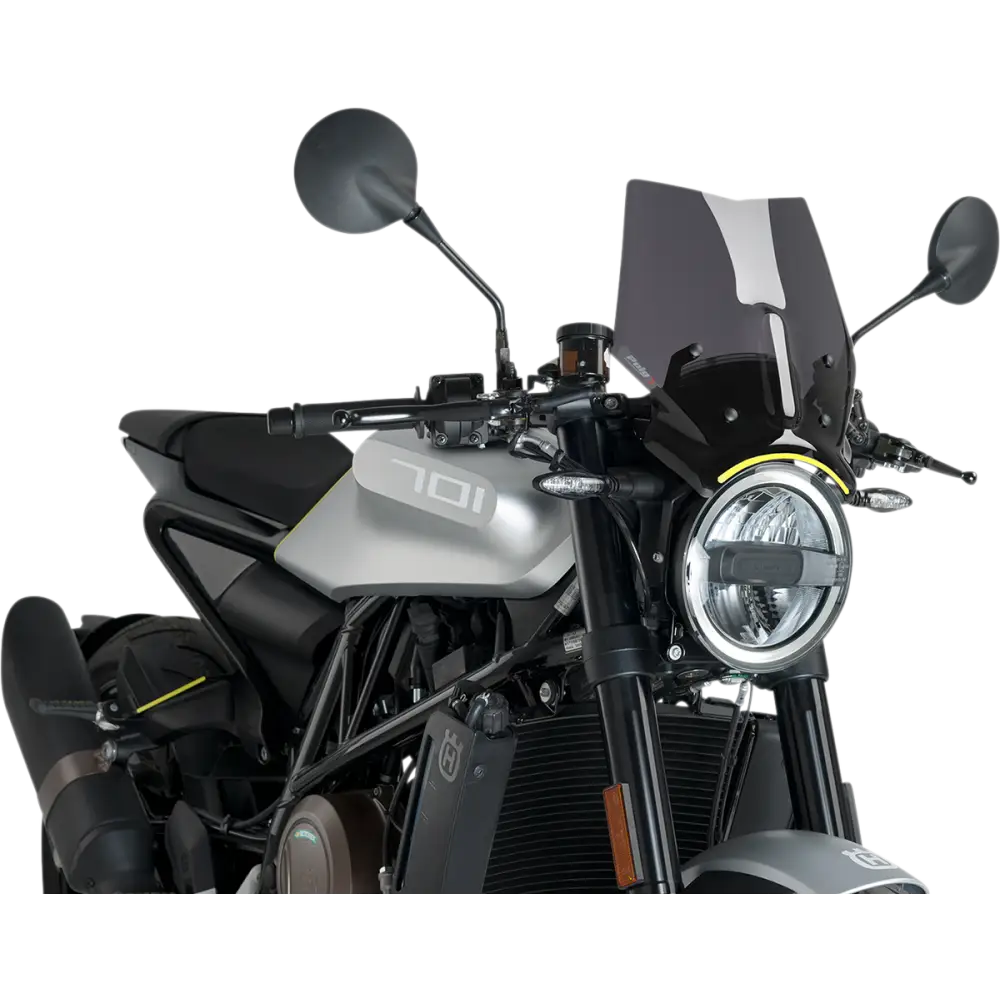 PUIG HI-TECH PARTS New Generation Windscreen - 12-1/2" - Dark Smoke - Husqvarna 9750F