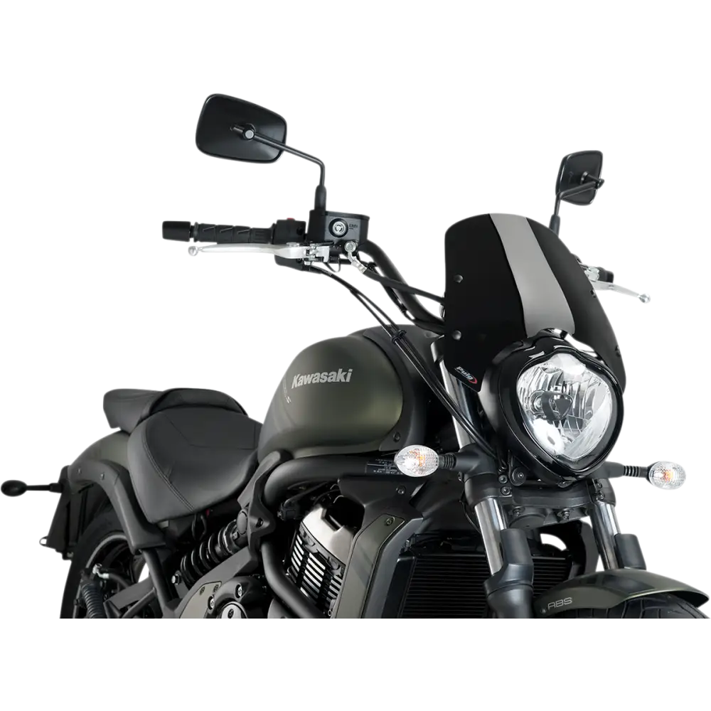 PUIG HI-TECH PARTS New Generation Windscreen - 12-1/4" - Black - Vulcan 3175N