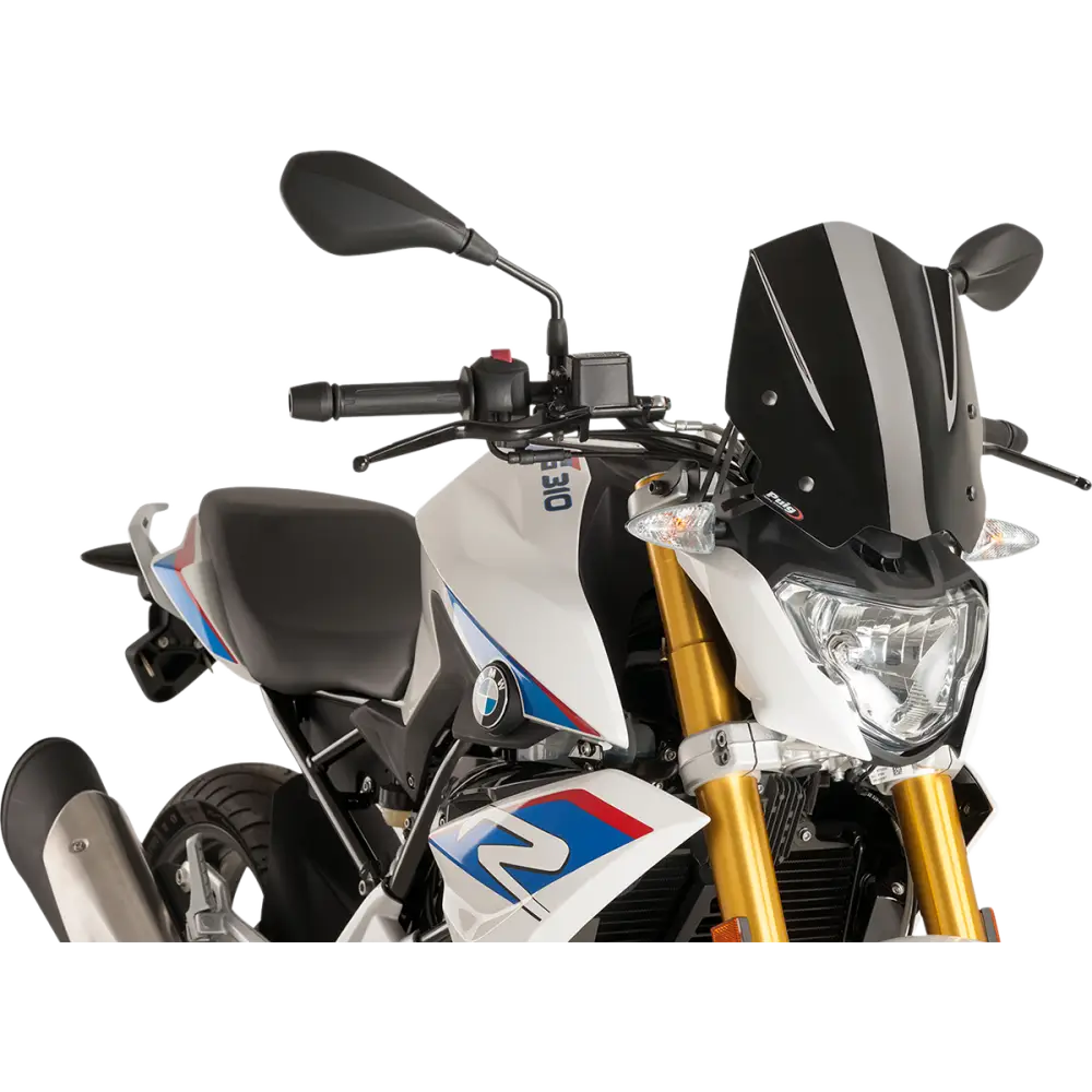 PUIG HI-TECH PARTS New Generation Windscreen - 12" - Black - BMW 8920N