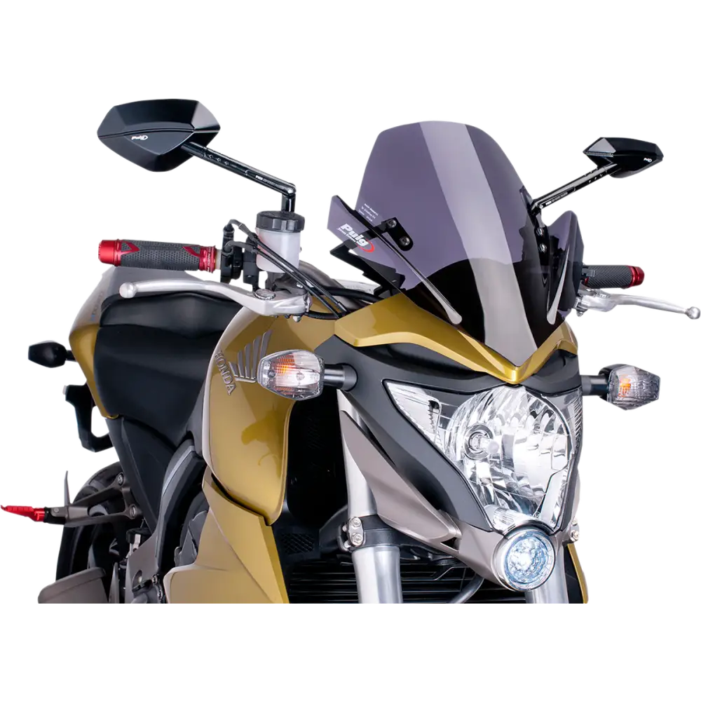 PUIG HI-TECH PARTS New Generation Windscreen - 13-3/4" - Dark Smoke - CB1000R 5645F