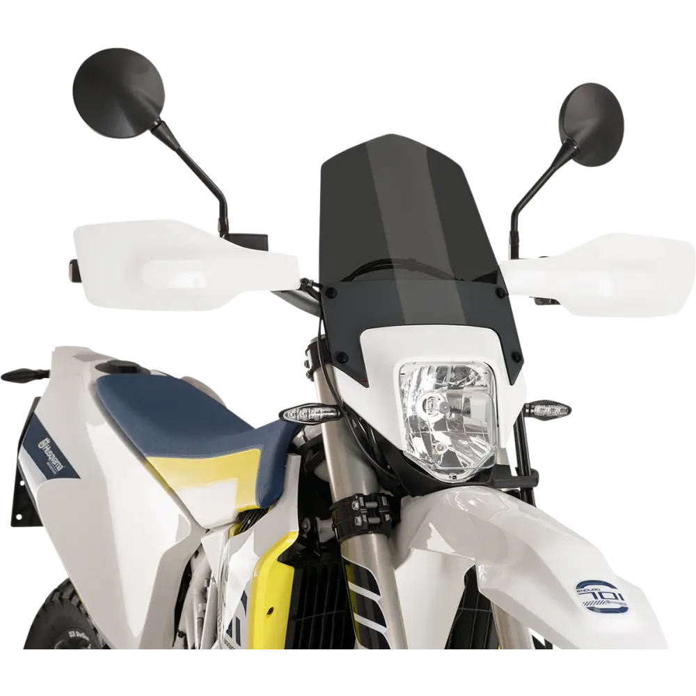 PUIG HI-TECH PARTS New Generation Windscreen - 13-3/4" - Dark Smoke - Husqvarna 701 9867F