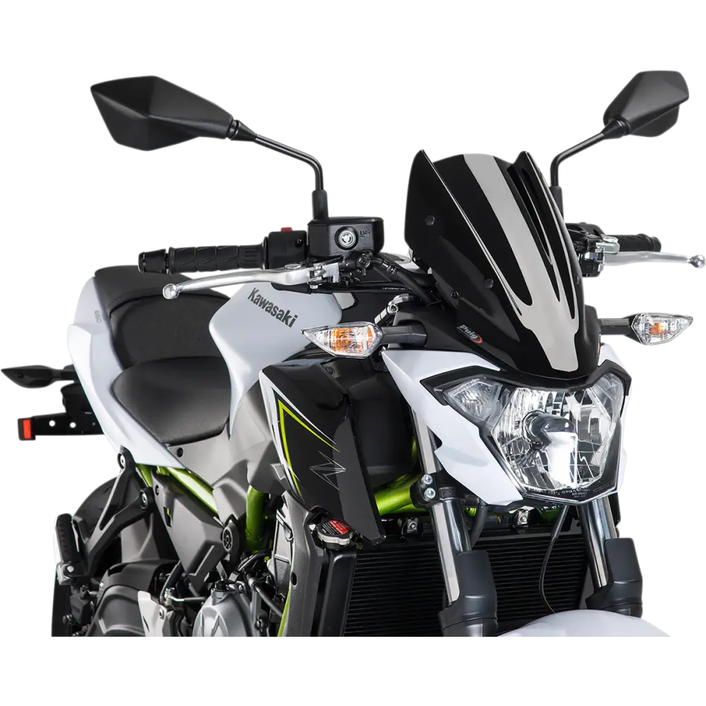 PUIG HI-TECH PARTS New Generation Windscreen - 13-3/8" - Black - Z650 9588N