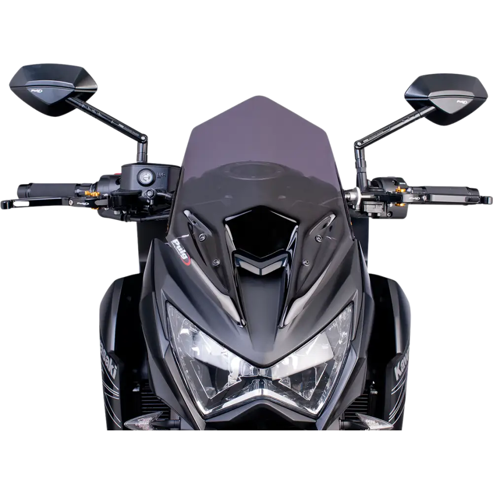 PUIG HI-TECH PARTS New Generation Windscreen - 14-1/2" - Black - Z800 6401F