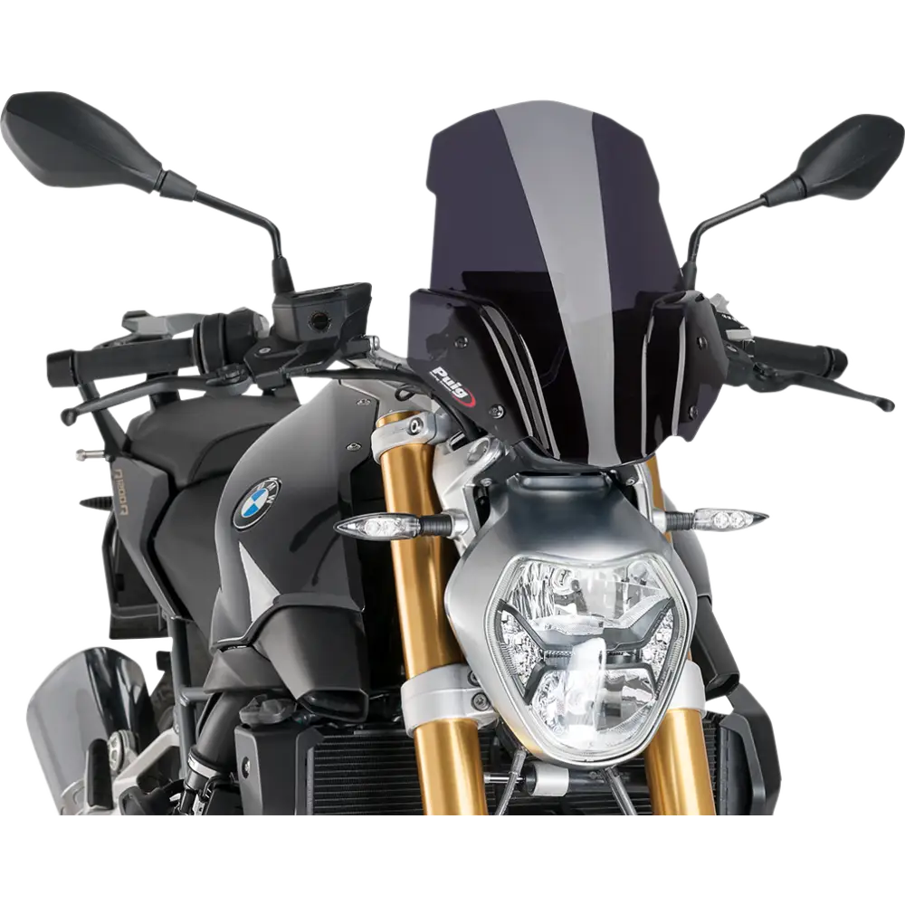 PUIG HI-TECH PARTS New Generation Windscreen - 14-1/2" - Dark Smoke - R1200R 8168F