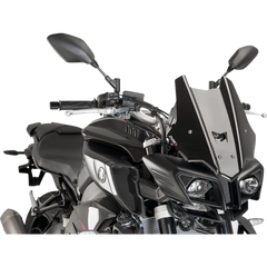 PUIG HI-TECH PARTS New Generation Windscreen - 14-1/4" - Black - MT10 8917N