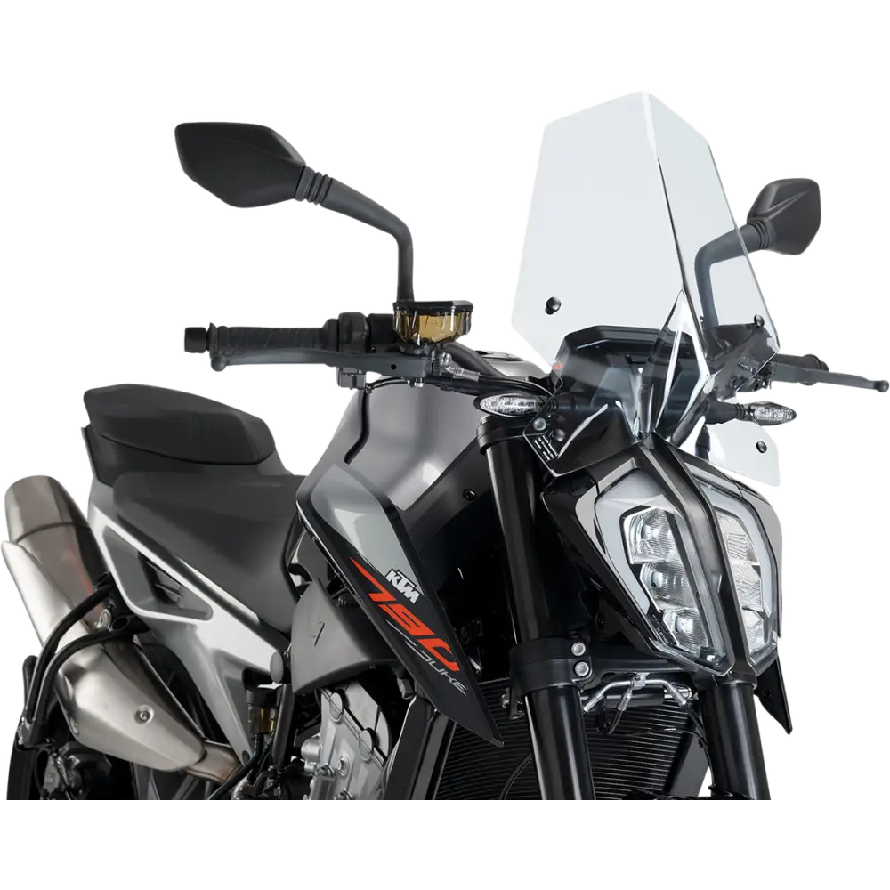 PUIG HI-TECH PARTS New Generation Windscreen - 16-1/4" - Clear - KTM 9668W