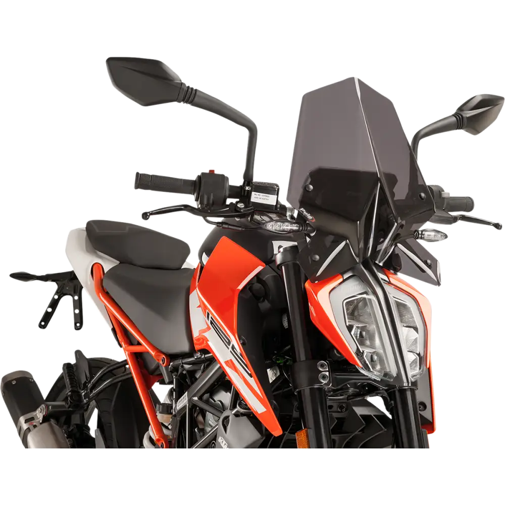 PUIG HI-TECH PARTS New Generation Windscreen - 16-1/4" - Dark Smoke - KTM 125/390 9514F