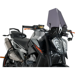 PUIG HI-TECH PARTS New Generation Windscreen - 16-1/4" - Dark Smoke - KTM 9668F