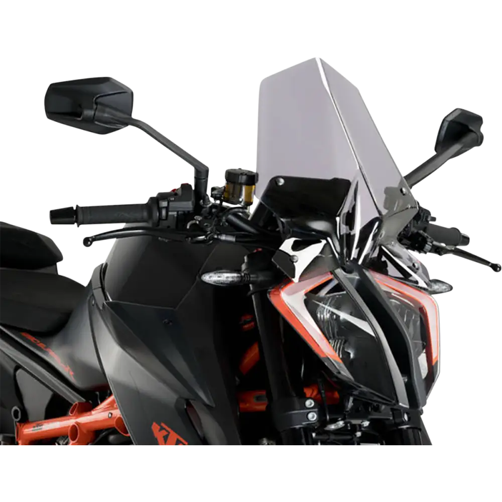 PUIG HI-TECH PARTS New Generation Windscreen - 16-1/4" - Smoke - 1290 Super Duke R 20461H