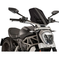 PUIG HI-TECH PARTS New Generation Windscreen - 17-3/4" - Dark Smoke - Diavel 8922F