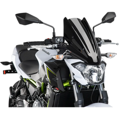 PUIG HI-TECH PARTS New Generation Windscreen - 18-1/8" - Black - Z650 9369N