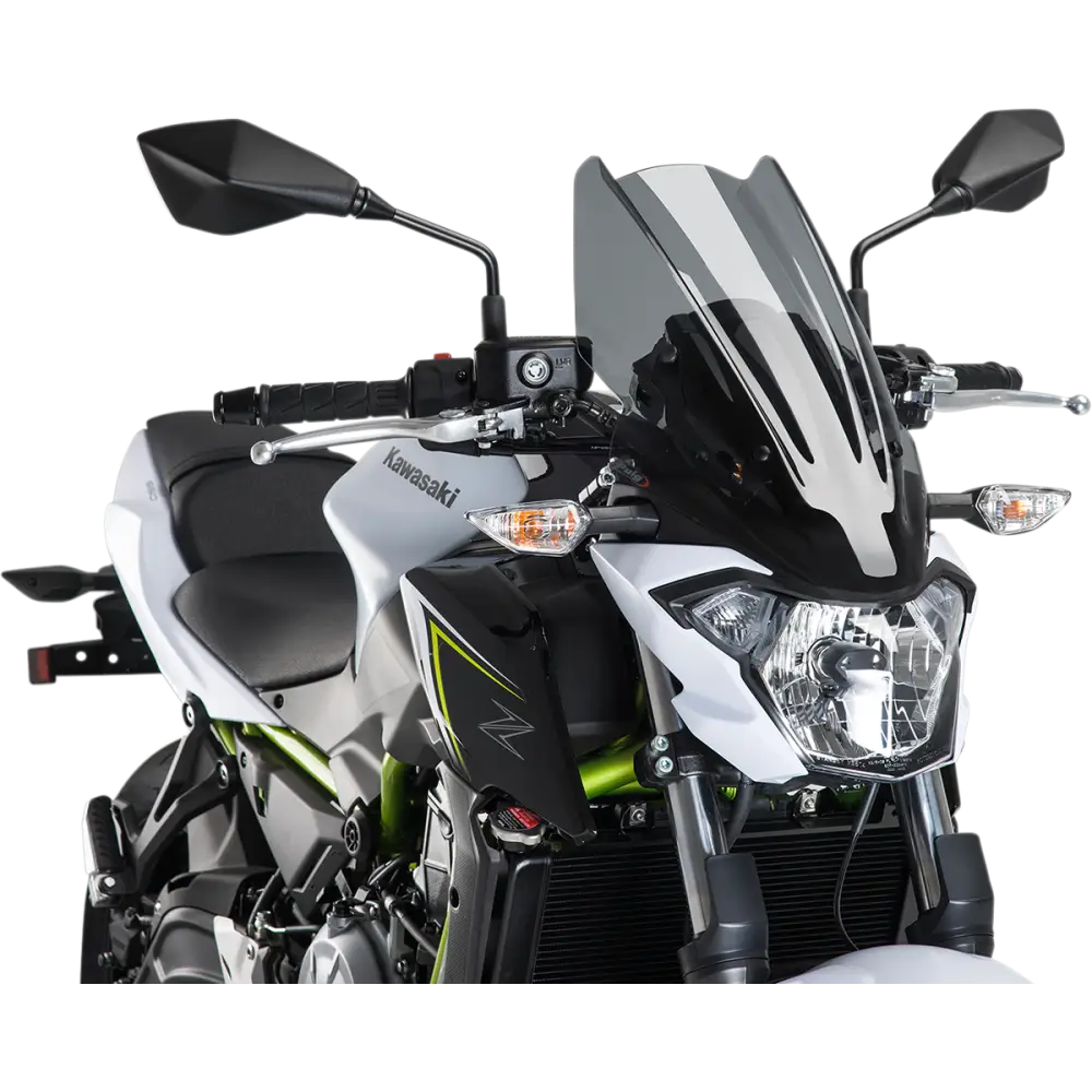 PUIG HI-TECH PARTS New Generation Windscreen - 18-1/8" - Dark Smoke - Z650 9369F