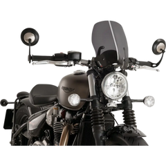 PUIG HI-TECH PARTS Race Windscreen - 10-3/4" - Dark Smoke - Triumph 9437F