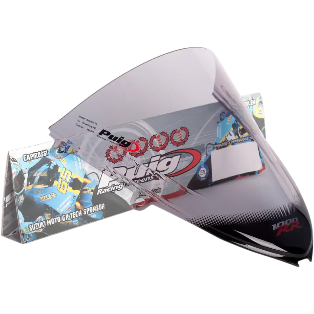 PUIG HI-TECH PARTS Race Windscreen - 11-1/2" - Smoke - CBR1000RR 4623H