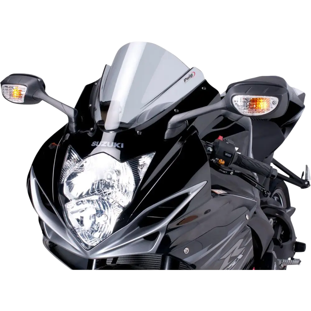 PUIG HI-TECH PARTS Race Windscreen - 11" - Smoke - GSXR 5605H