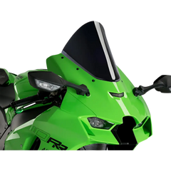 PUIG HI-TECH PARTS Race Windscreen - 12-1/2" - Black - Ninja ZX-10R 20540N