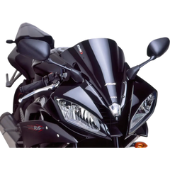 PUIG HI-TECH PARTS Race Windscreen - 12-1/2" - Black - YZF-R6 4059N
