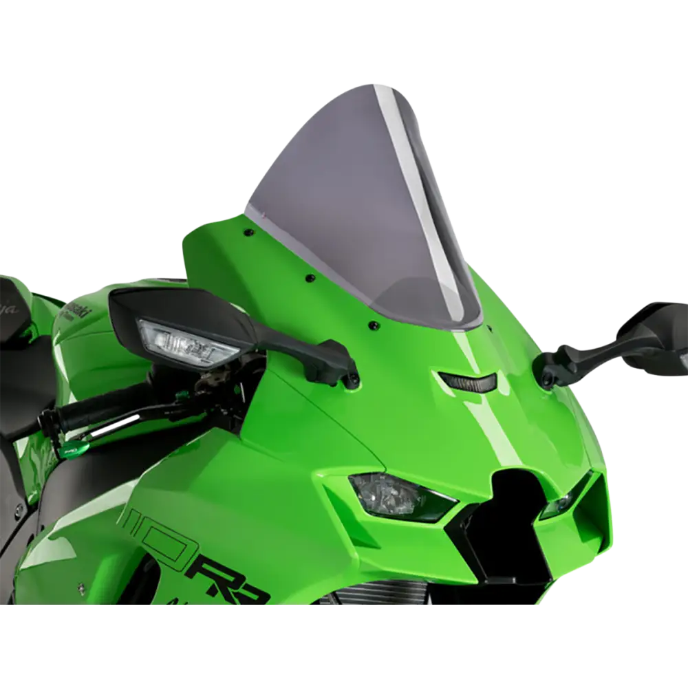 PUIG HI-TECH PARTS Race Windscreen - 12-1/2" - Dark Smoke - Ninja ZX-10R 20540F