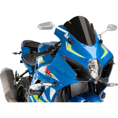 PUIG HI-TECH PARTS Race Windscreen - 12-1/4" - Black - Suzuki 9013N