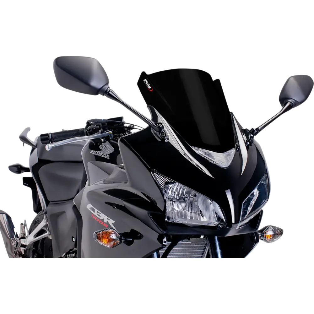 PUIG HI-TECH PARTS Race Windscreen - 12-3/8" - Black - CBR500RR 6479N
