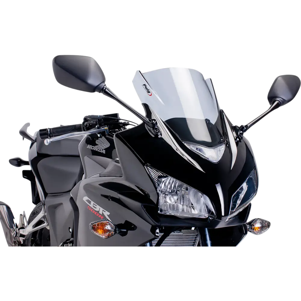 PUIG HI-TECH PARTS Race Windscreen - 12-3/8" - Smoke - CBR500RR/RA 6479H