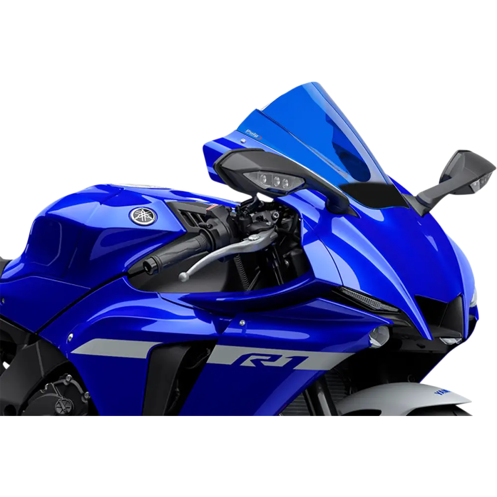 PUIG HI-TECH PARTS Race Windscreen - 13-1/4" - Blue - YZF-R1 3826A