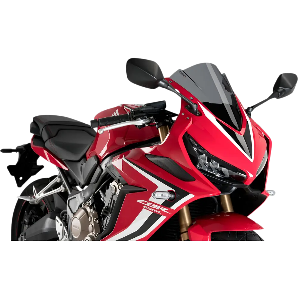 PUIG HI-TECH PARTS Race Windscreen - 13-1/4" - Dark Smoke - CBR650R 3568F
