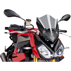 PUIG HI-TECH PARTS Race Windscreen - 13-1/4" - Smoke - BMW 7040H